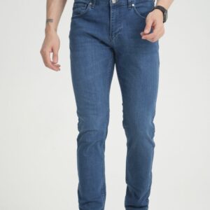 Medium Blue Tapered Fit Jeans