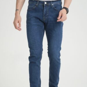 Medium Blue Tapered Fit Jeans