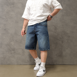 Classic Mid Wash Denim Shorts