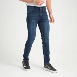 Dark Blue Tapered Fit Jeans