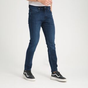 Dark Blue Tapered Fit Jeans