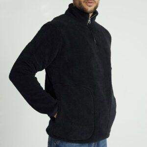 Black Demi Zip Sweater